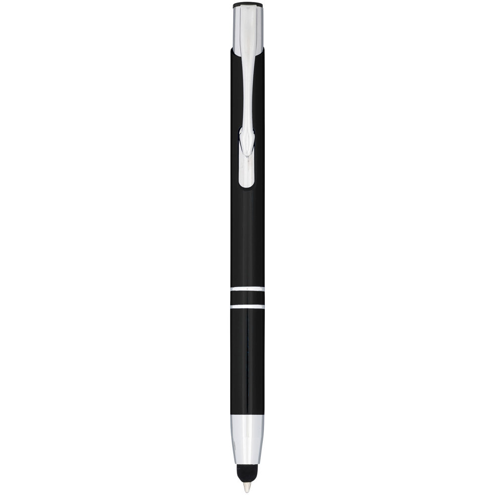Moneta geanodiseerde aluminium stylus balpen (blauwe inkt) - met logo of onbedrukt bestellen