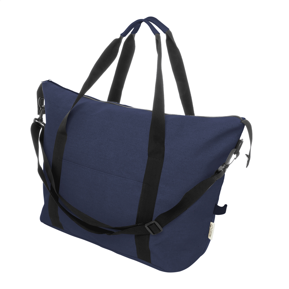 Rebyss Travel - reistas van gerecycled canvas - met logo of onbedrukt bestellen - donker blauw
