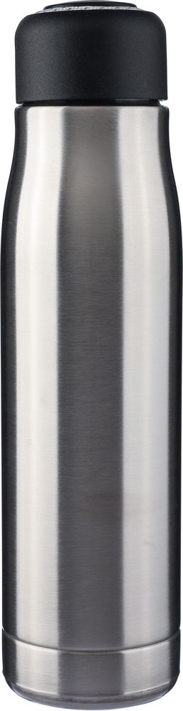 Gerecyclede roestvrijstalen dubbelwandige drinkfles (500 ml) Solene - met logo of onbedrukt bestellen - zilver