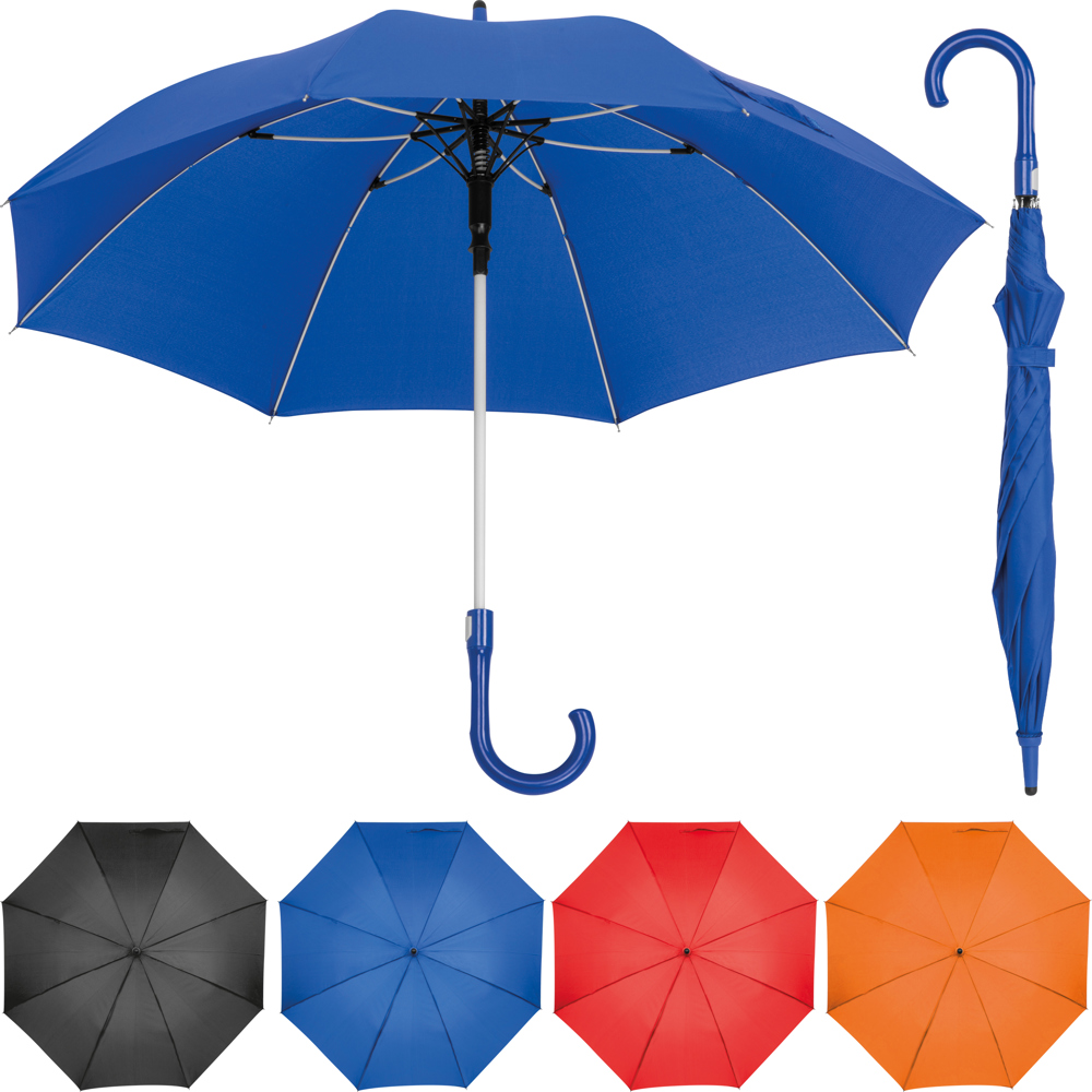 Paraplu met baleinen van fiberglass