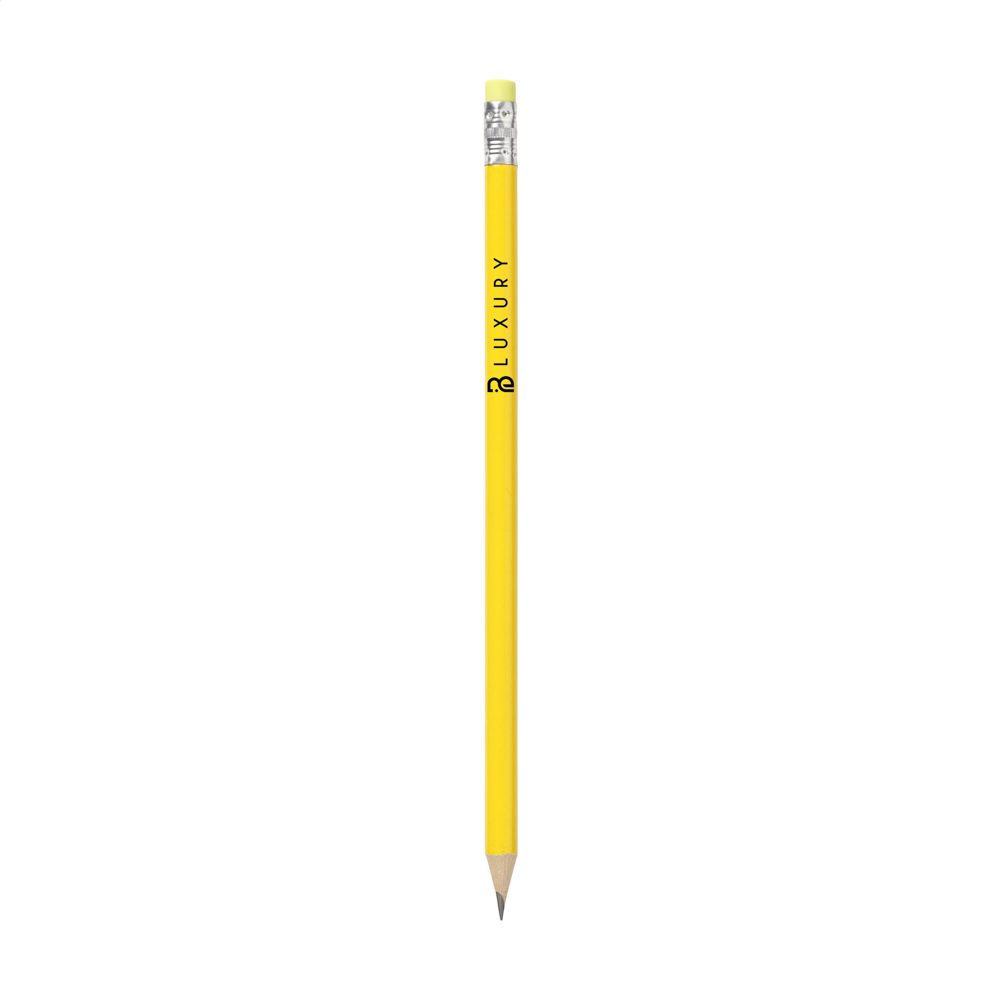 Pencil potlood - bedrukt of onbedrukt verkrijgbaar - geel