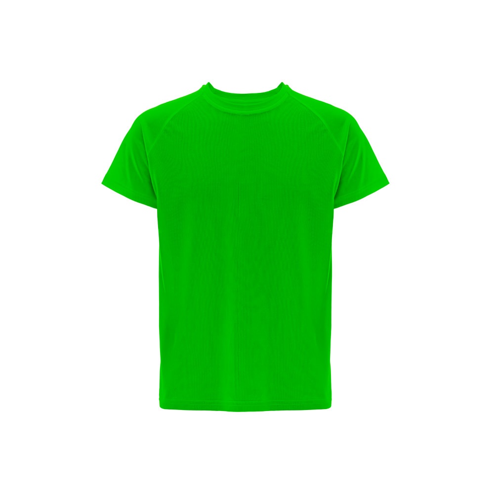 THC MOVE. Technisch T-shirt met korte mouwen in polyester - met logo of onbedrukt bestellen - limoengroen