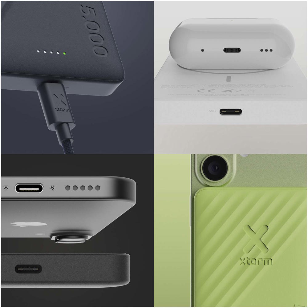 Xtorm Go2 draadloze powerbank van 15 W en 5000 mAh