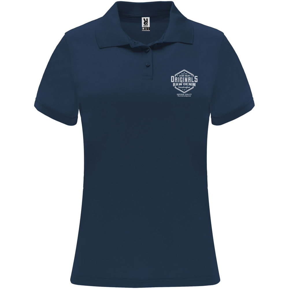 Monzha 150 g/m² sportpolo met korte mouwen voor dames