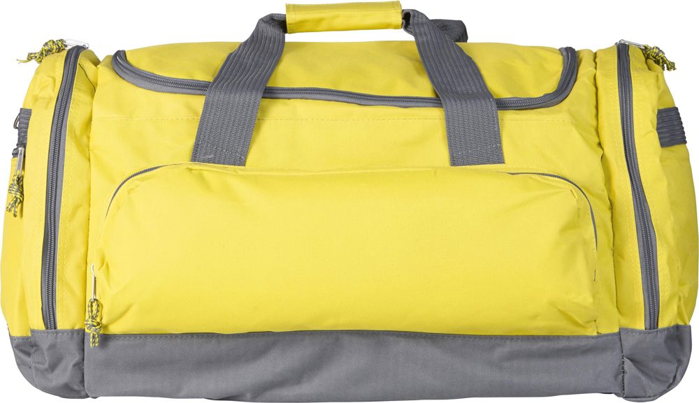 Polyester (600D) sporttas Lorenzo - voor bedrijven en relatiegeschenken - geel