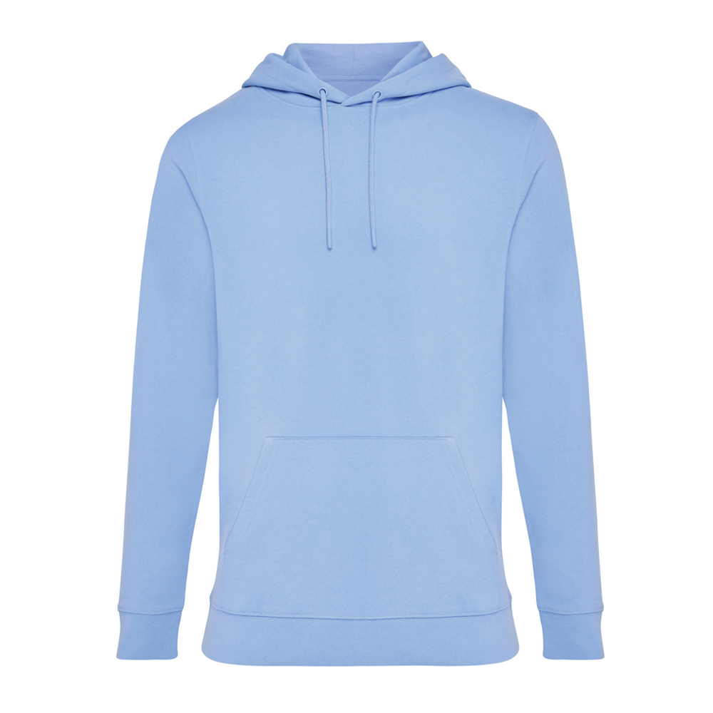 IQONIQ Jasper gerecycled katoen hoodie - kopen of bedrukken - sky blue (± PMS 15-3930 TCX)