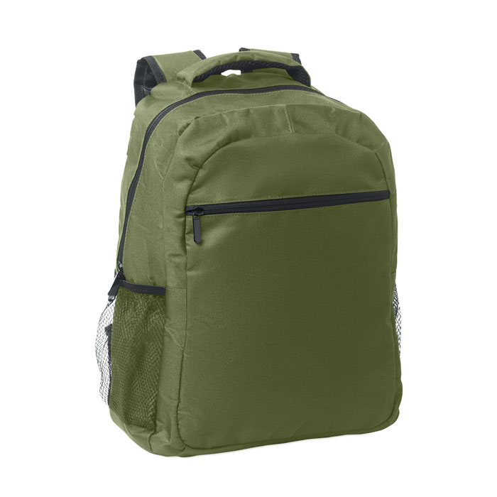 PUTER / TOPPER - 15 inch laptop rugzak - kopen of bedrukken - Legergroen