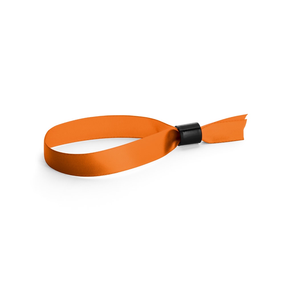 SECCUR. Sabotagebestendige satijnen armband - kopen of bedrukken - Oranje