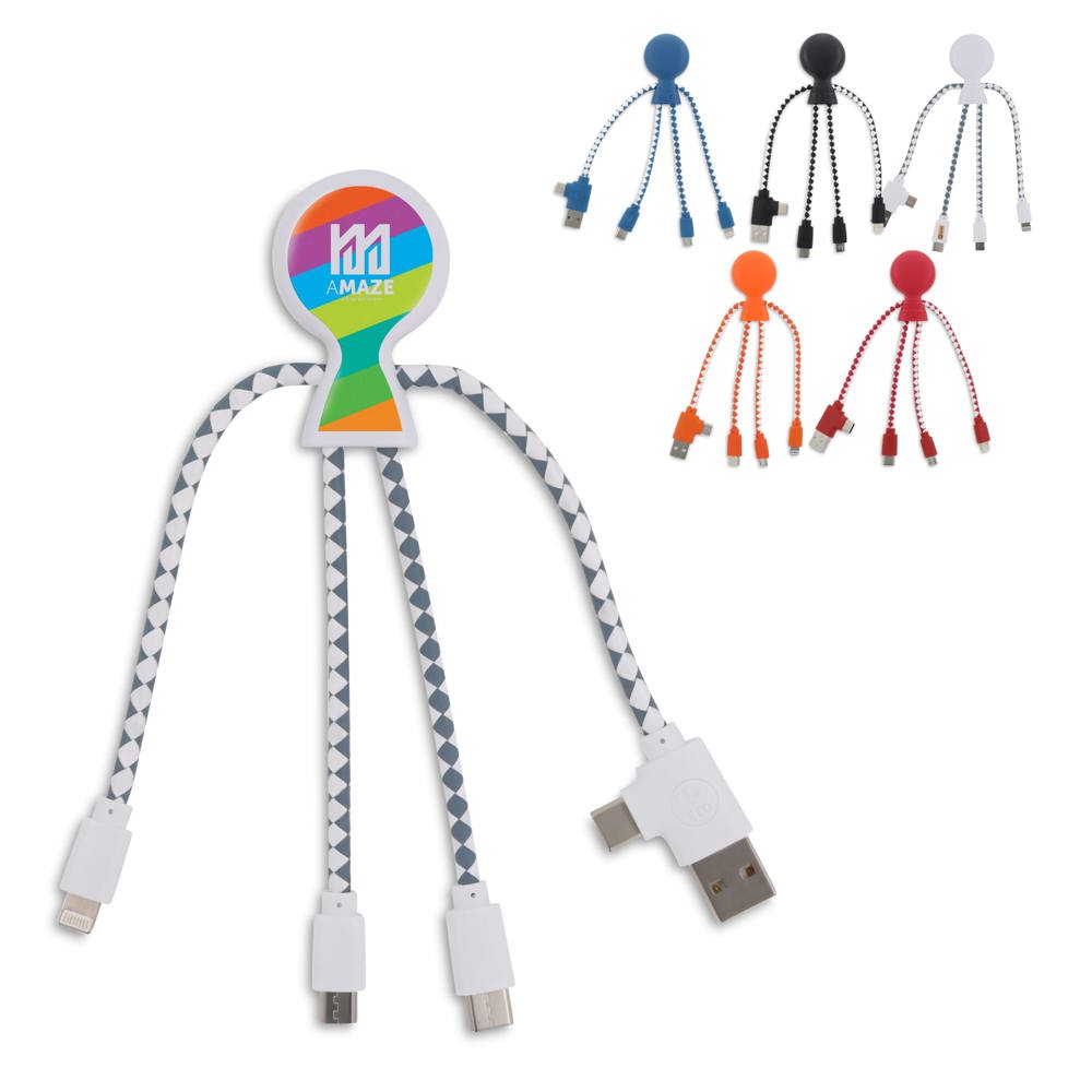 2081 | Xoopar Mr. Bio Charging cable - bedrukt of onbedrukt verkrijgbaar