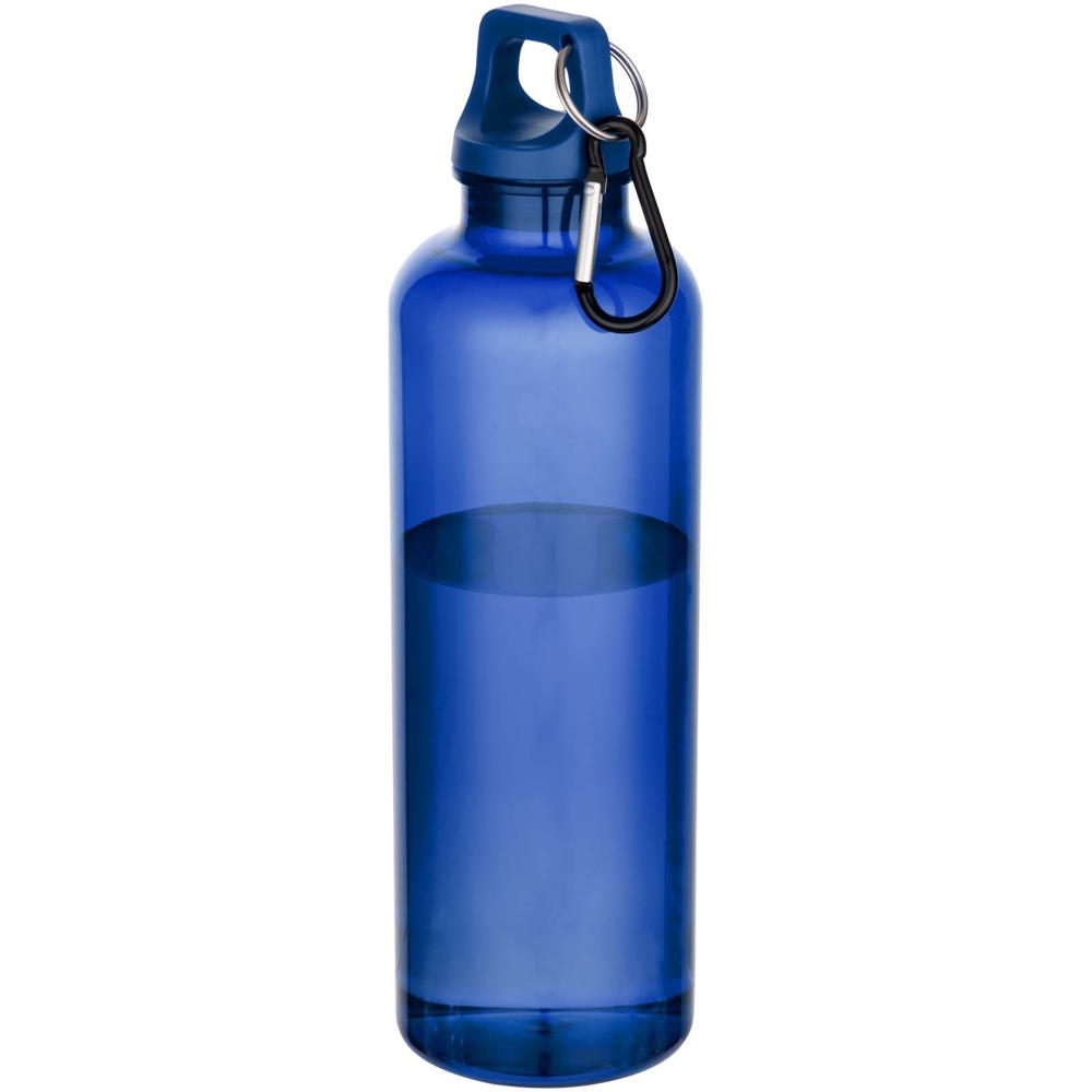Oregon 750 ml waterfles van RCS-gecertificeerd gerecycled plastic met karabijnhaak - voor bedrijven en - Koningsblauw