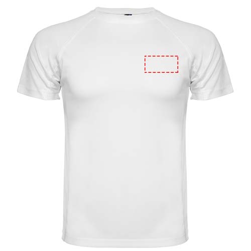 Montecarlo 150 g/m² sportshirt met korte mouwen voor kinderen