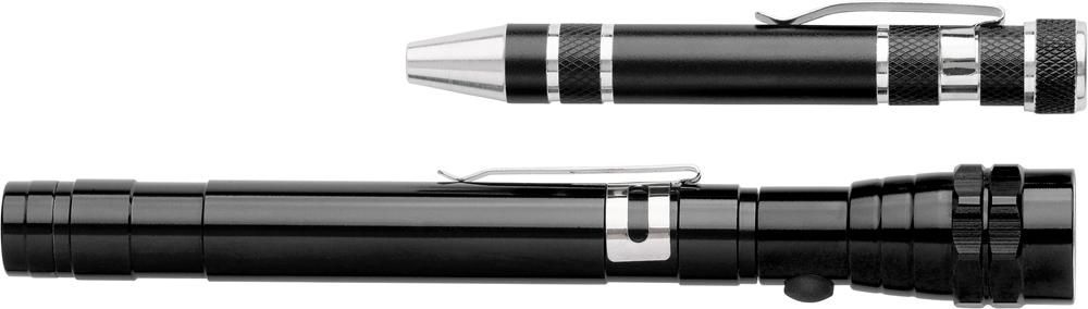 Aluminium 2-in-1 zaklamp Olivia
