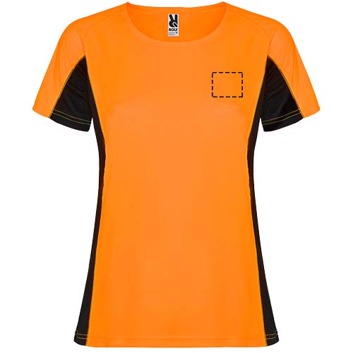 Shanghai 140 g/m² sportshirt met korte mouwen voor dames
