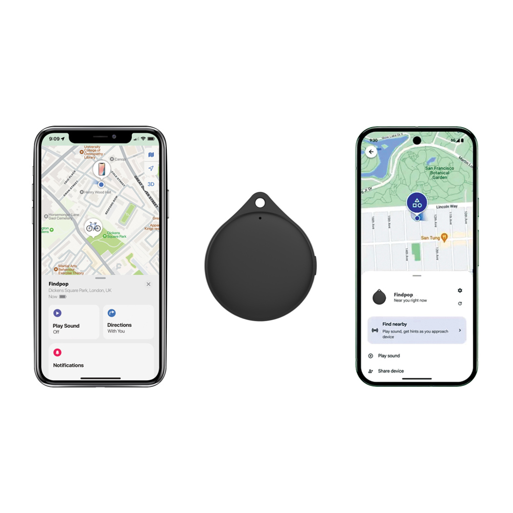 Findpop Dual RCS recycled plastic item finder IPX5