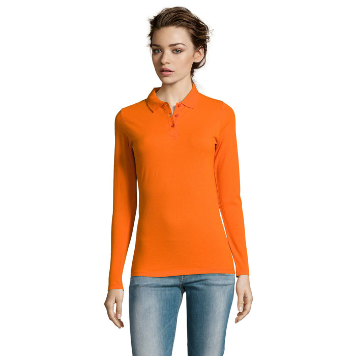 PERFECT LSL WOMEN - PERFECT LSL DAMES POLO 180 - voor bedrijven en relatiegeschenken - Oranje