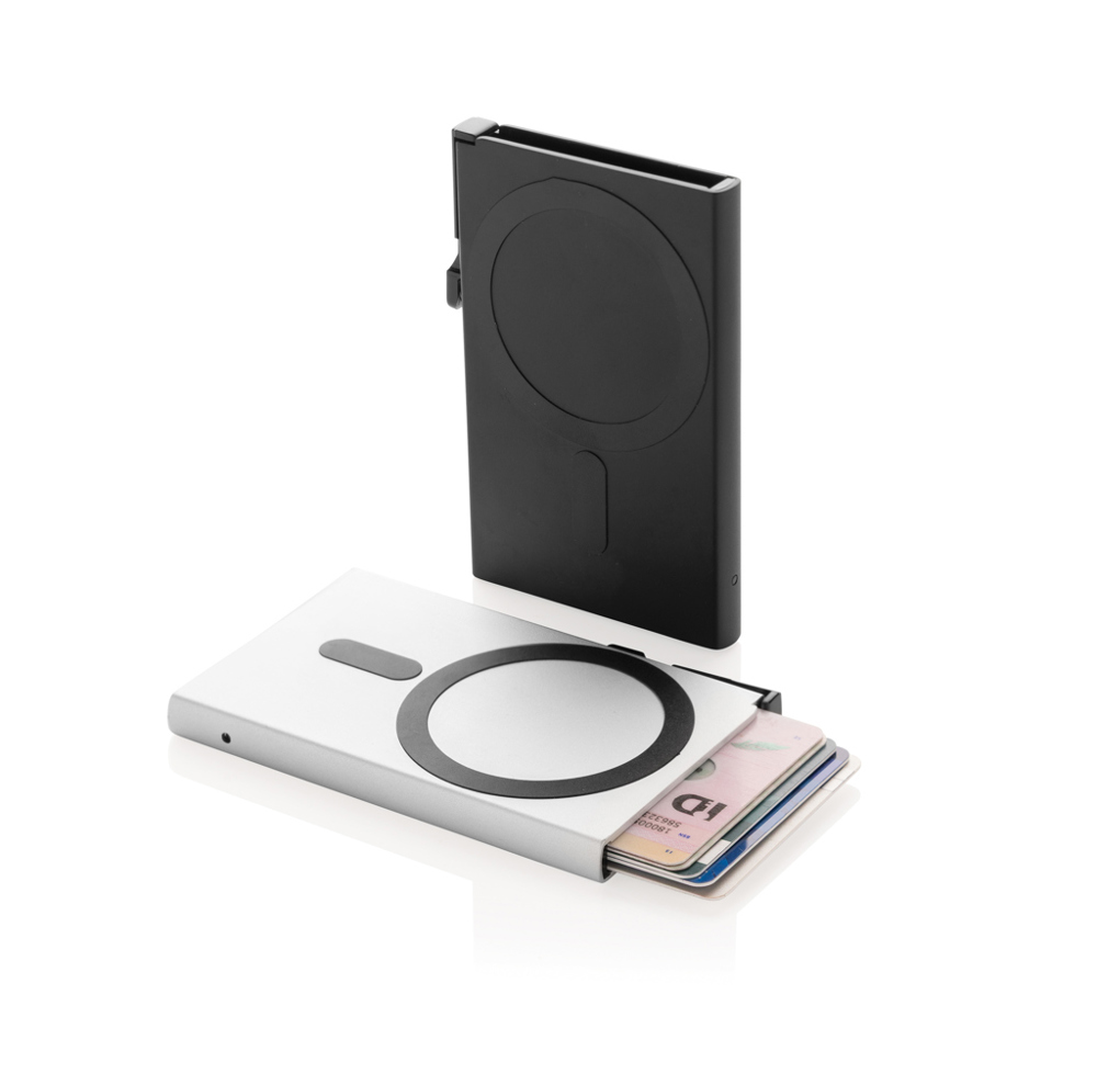 Standard aluminium RFID magnetic telefoon kaarthouder - met logo of onbedrukt bestellen