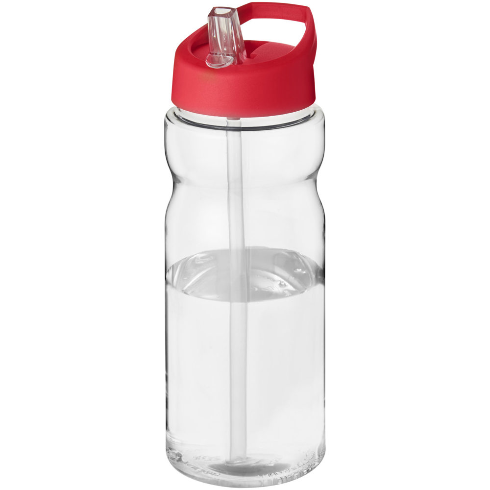H2O Active® Base Tritan™ 650 mlsportfles met tuitdeksel - kopen of bedrukken - Transparant helder, Rood