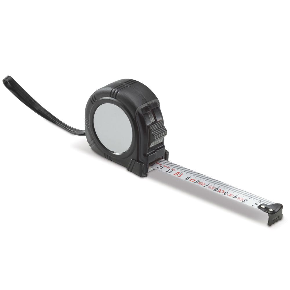 Rolmaat 5 meter - voor bedrijven en relatiegeschenken - Zwart