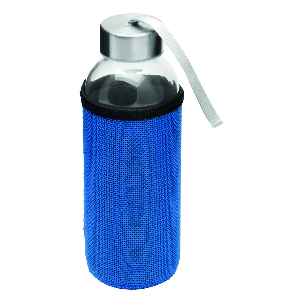 TAKE JUTY - Glazen drinkfles - kopen of bedrukken - Blauw