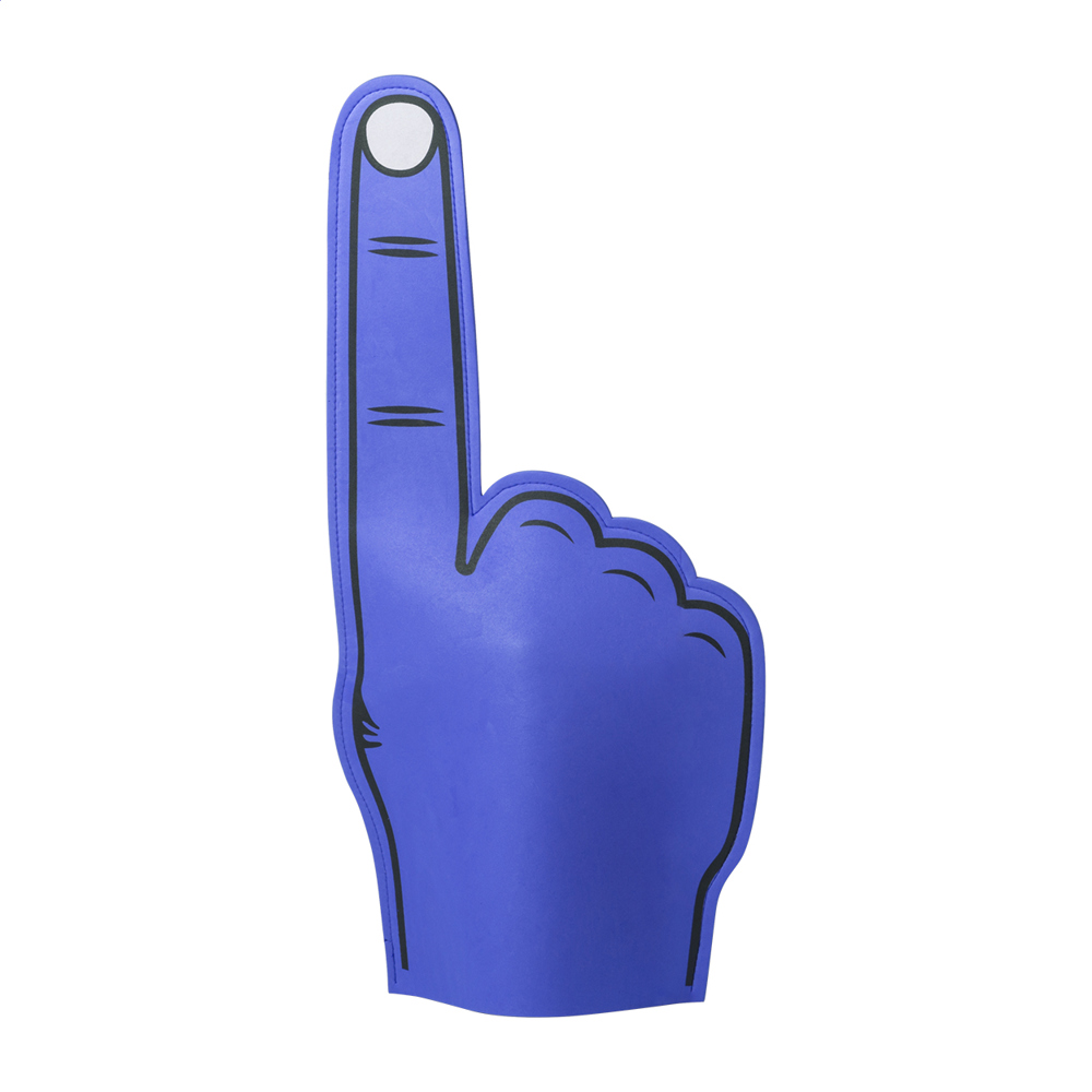 Fanly - foam hand - voor bedrijven en relatiegeschenken - blauw