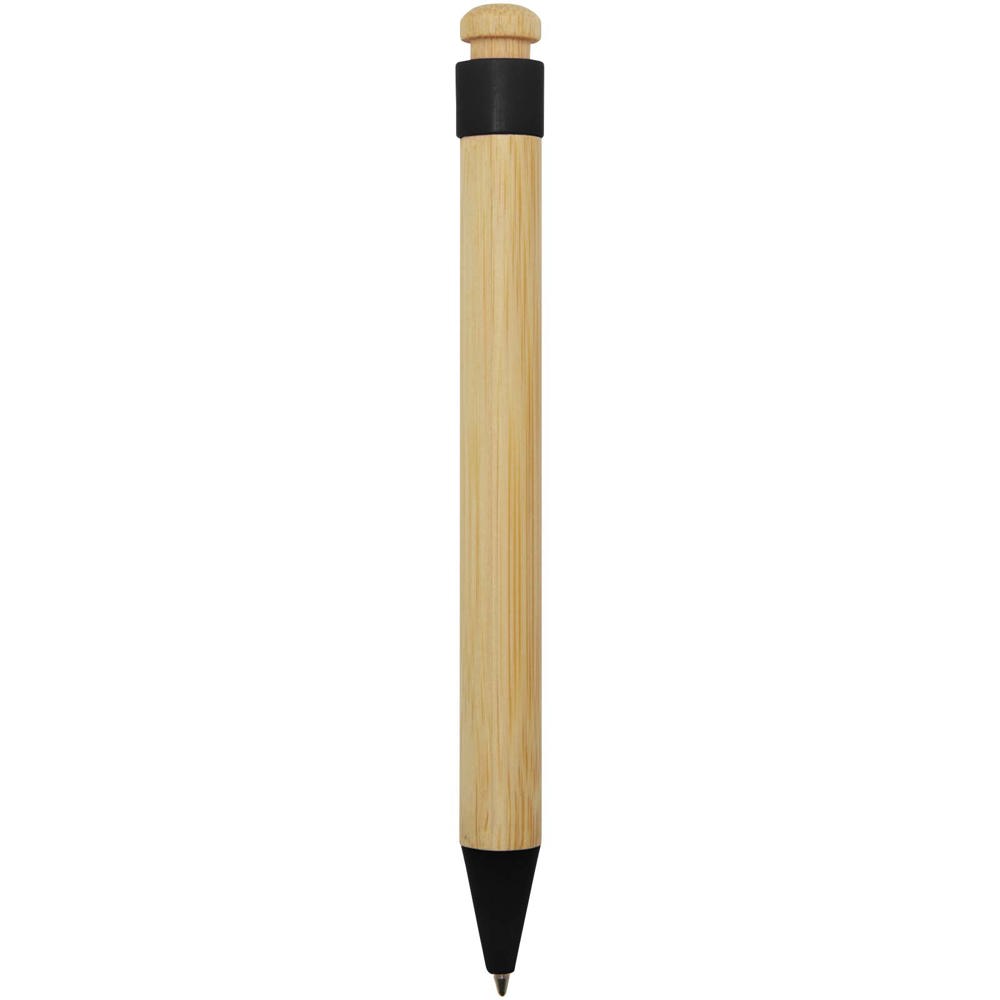 Rattan balpen van bamboe en gerecycled plastic (zwarte inkt)