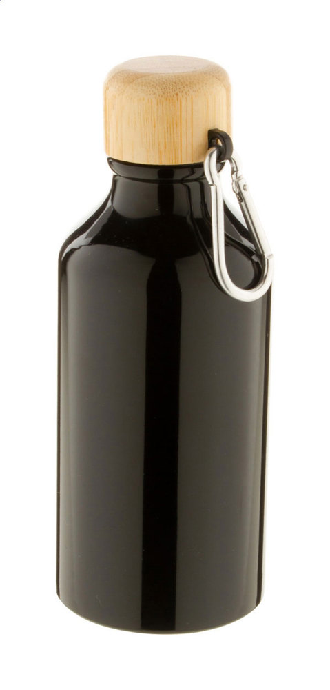Monbo - aluminium fles - kopen of bedrukken - zwart