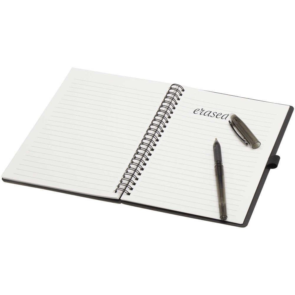 Slate herbruikbaar A5 notitieboek met harde kaft en pennen set (zwarte inkt)