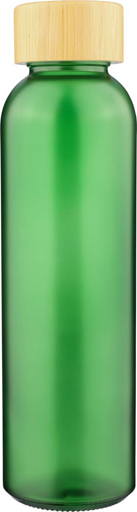 Glazen drinkfles (500 ml) Levi - voor bedrijven en relatiegeschenken - Groen