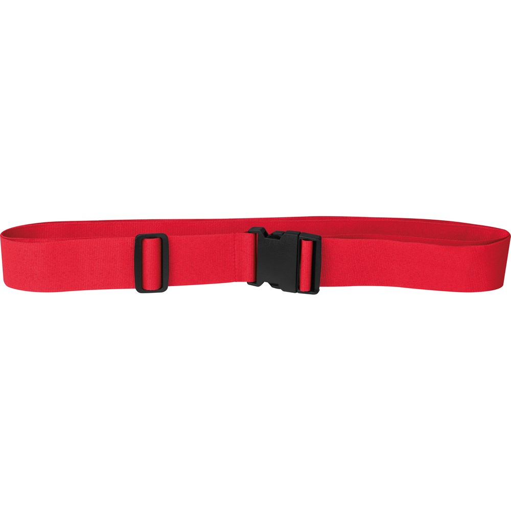 Verstelbare kofferband van polyester - kopen of bedrukken - rood