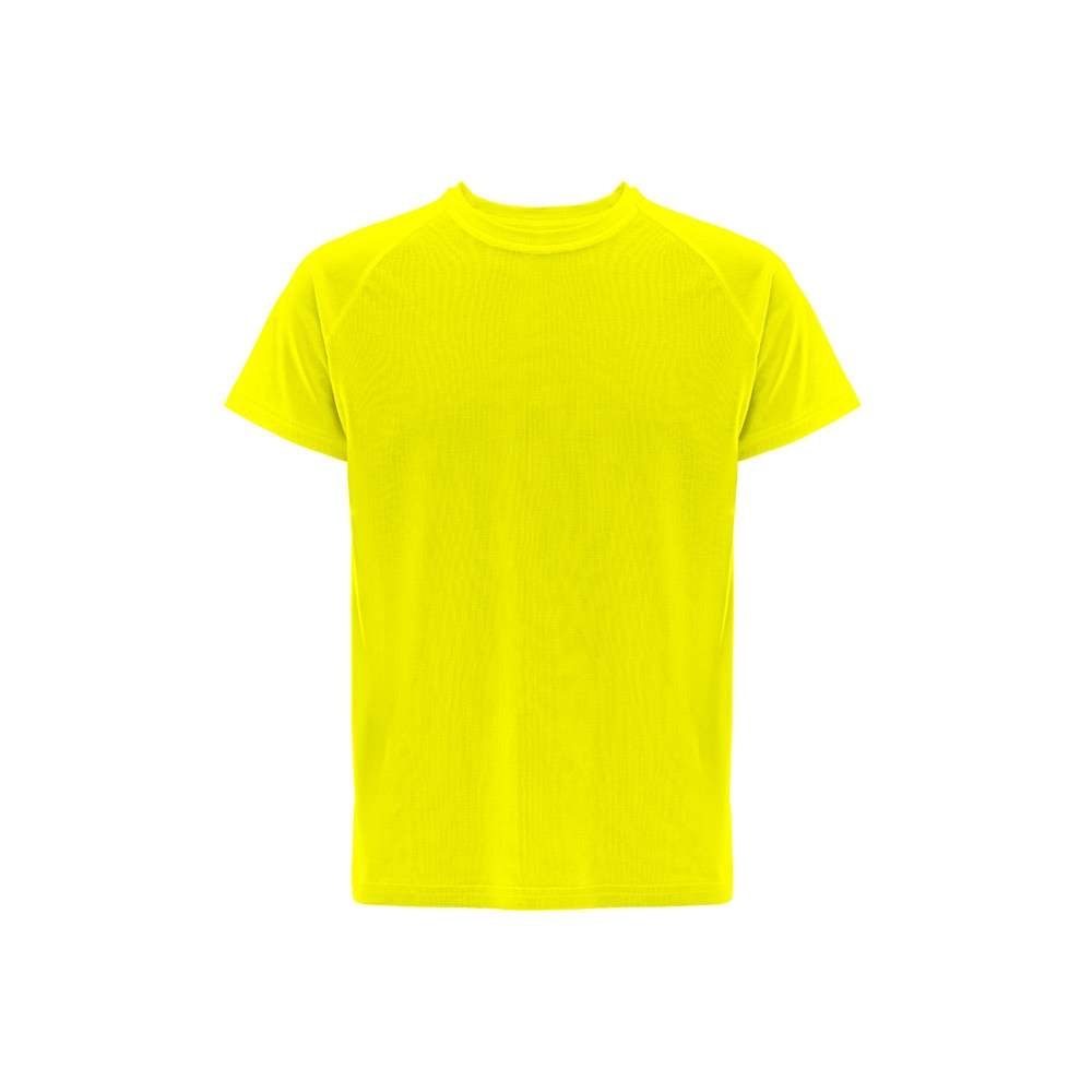THC MOVE. Technisch T-shirt met korte mouwen in polyester - met logo of onbedrukt bestellen - Hexachrome geel