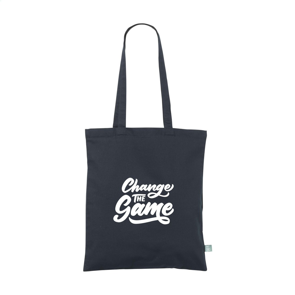 Organic Cotton Shopper (140 g/m²) tas - donkerblauw (± PMS 296C)