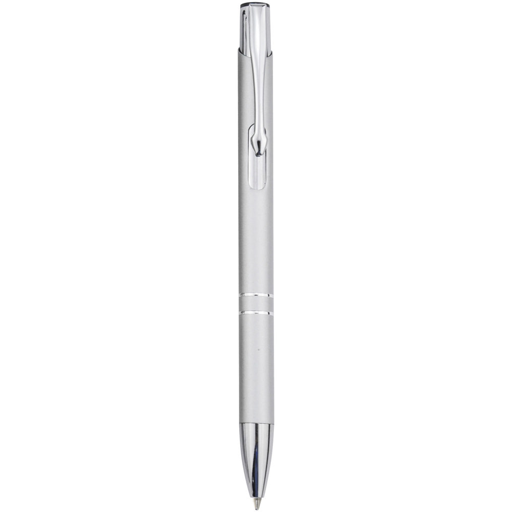 Moneta aluminium balpen (blauwe inkt) - kopen of bedrukken - Zilver