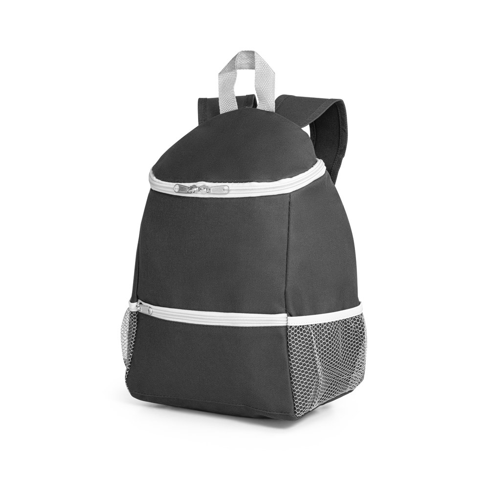 JAIPUR. Koeltas 10L in 600D polyester - met logo of onbedrukt bestellen - zwart