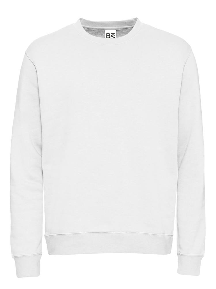 BS Atlas sweater, 280 gr/m² - met logo of onbedrukt bestellen - Wit (WHITE)