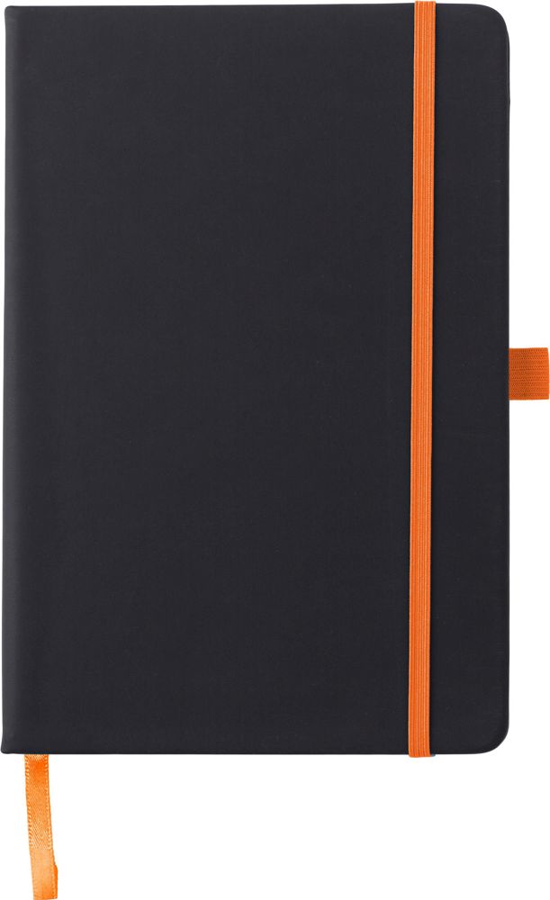 PU notitieboek Charlene - met logo of onbedrukt bestellen - Oranje