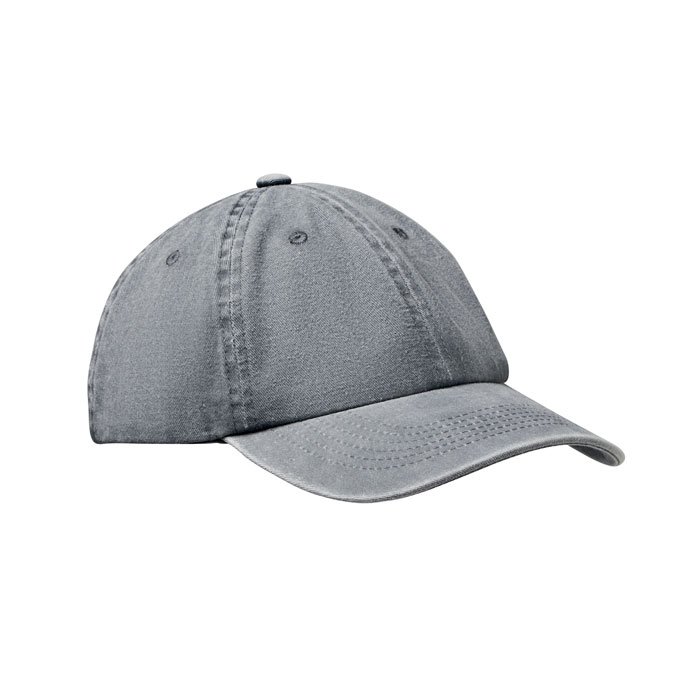 BEAU - 6 panelen baseballcap 265gr/m² - bedrukt of onbedrukt verkrijgbaar - Grijs