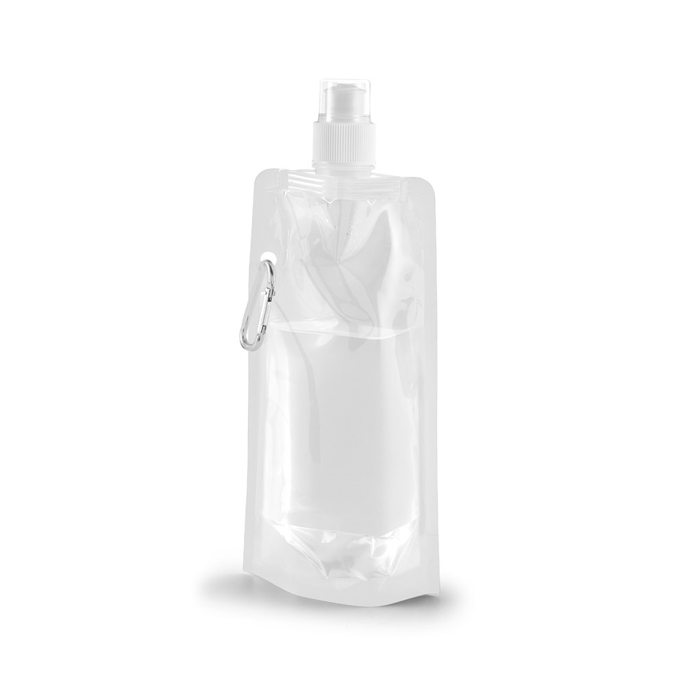 KWILL. 460 ml PE opvouwbare fles - met logo of onbedrukt bestellen - wit
