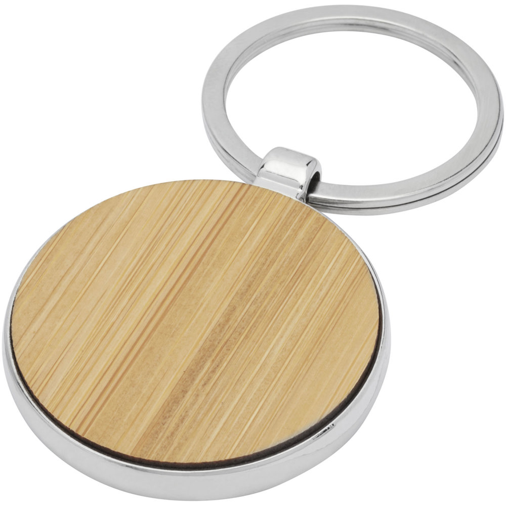 Nino bamboe ronde sleutelhanger - kopen of bedrukken