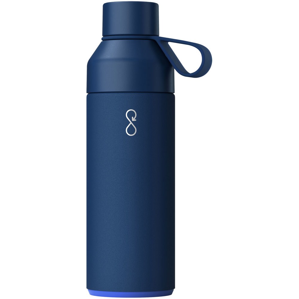 Ocean Bottle vacuümgeïsoleerde waterfles van 500 ml - bedrukt of onbedrukt verkrijgbaar - Oceaanblauw