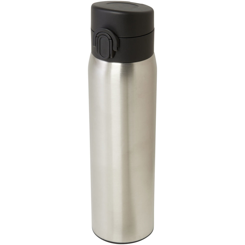 Sika 450 ml geïsoleerde fles van RCS-gecertificeerd gerecycled roestvrij staal - met logo of onbedrukt - Zilver