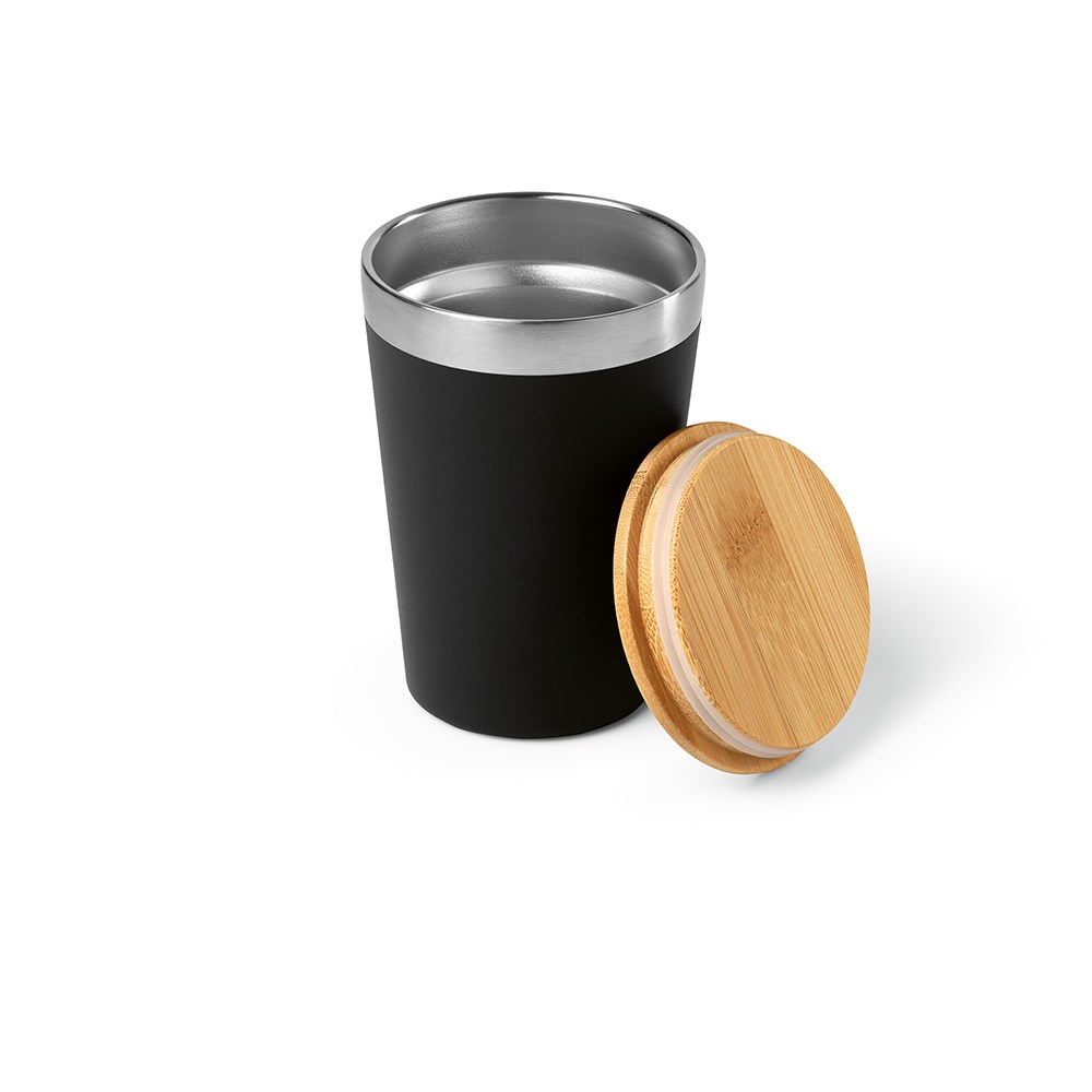 Don Reisbeker gerecycled roestvrij staal 390 ml - Zwart