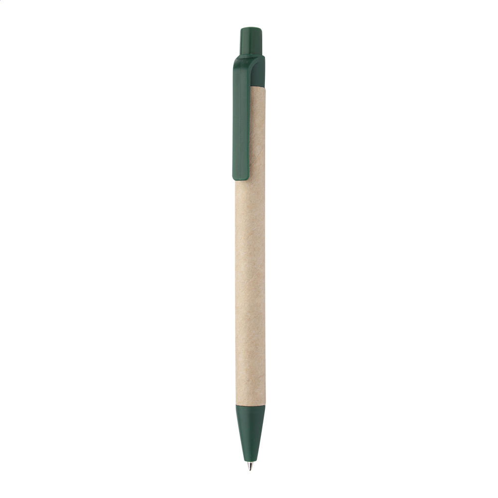 Papper - balpen - bedrukt of onbedrukt verkrijgbaar - groen/natuurlijk