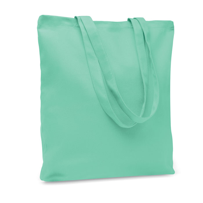 RASSA COLOURED - Stevige canvas boodschappentas - voor bedrijven en relatiegeschenken - Mintgroen