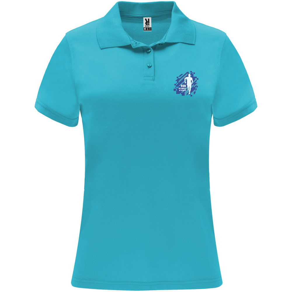 Monzha 150 g/m² sportpolo met korte mouwen voor dames