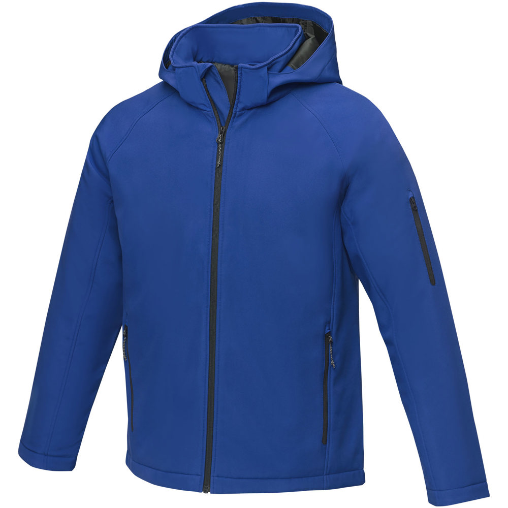 Notus gewatteerd softshell herenjas - bedrukt of onbedrukt verkrijgbaar - blauw