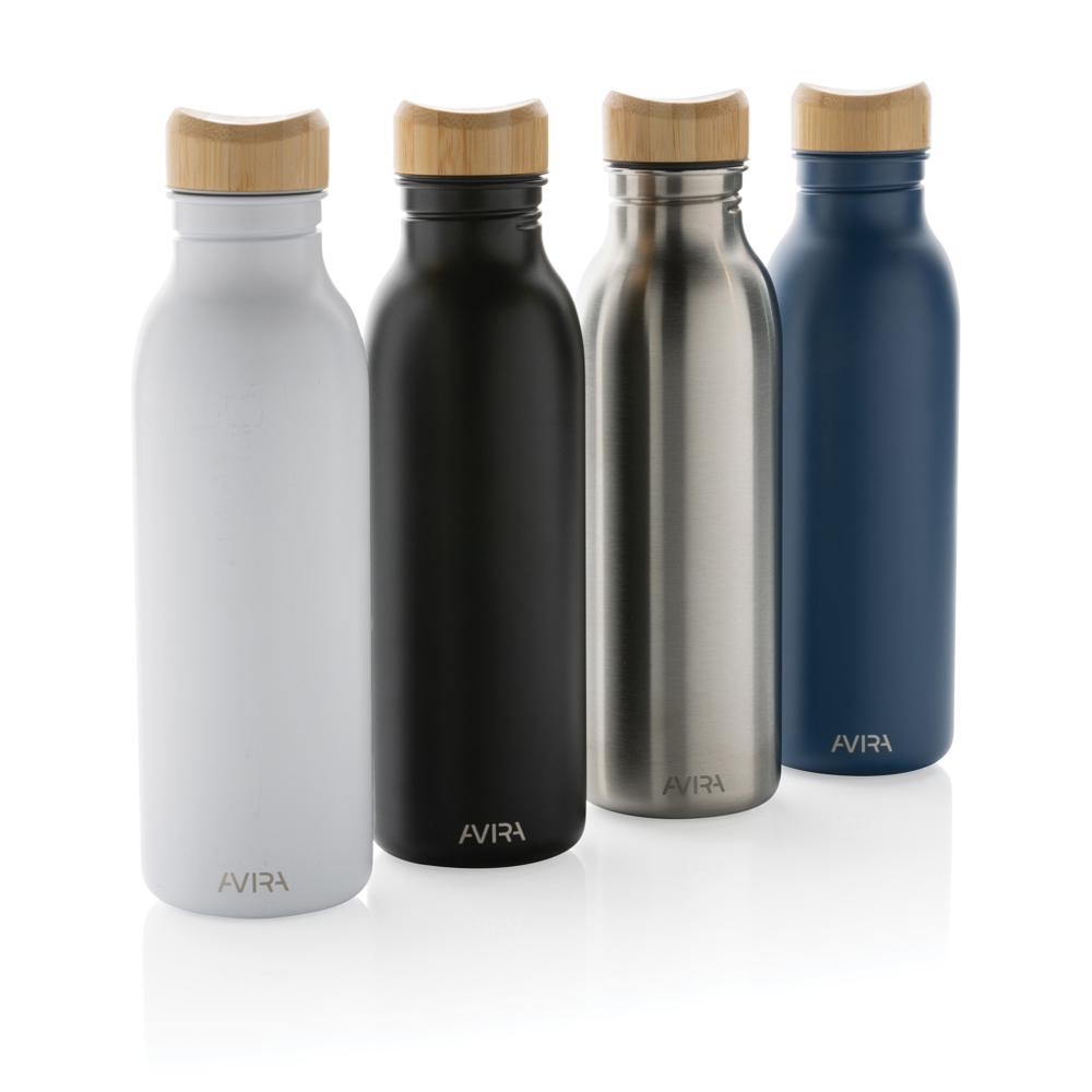 Avira Alcor RCS gerecycled RVS enkelwandige waterfles 600ML - bedrukt of onbedrukt verkrijgbaar