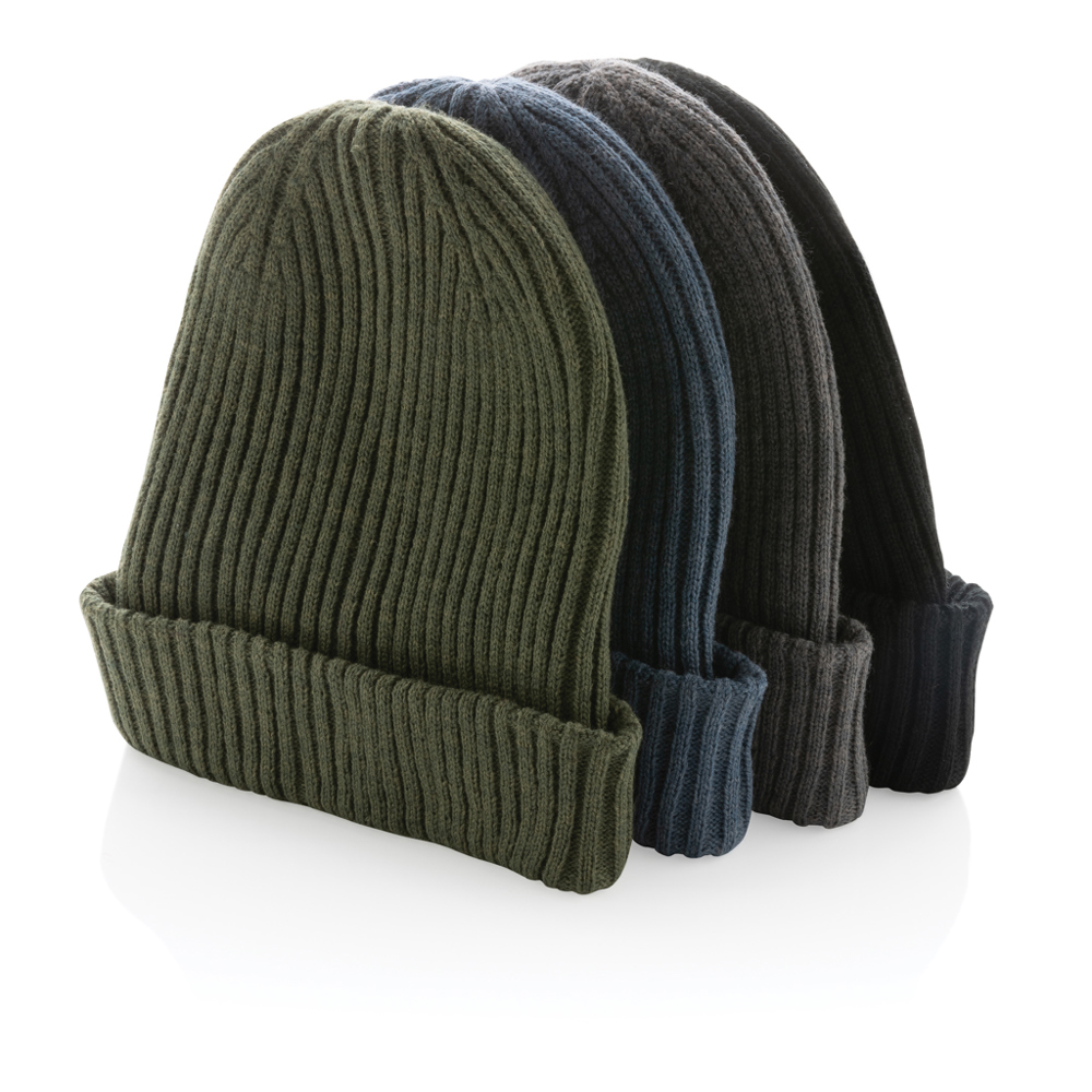 Impact AWARE™ Polylana® dubbel gebreide beanie - met logo of onbedrukt bestellen