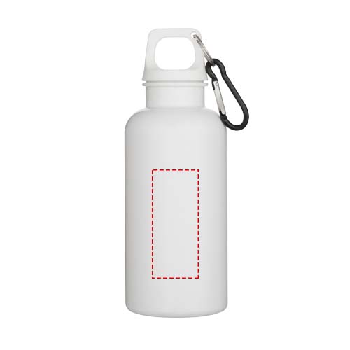 Oregon 400 ml effen waterfles van RCS gecertificeerd gerecycled plastic met karabijnhaak 