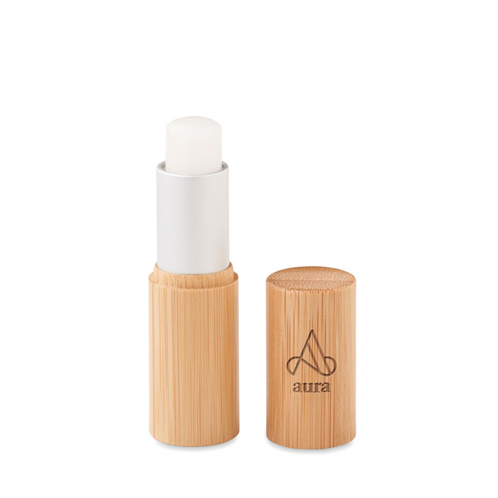 GLOSS LUX - Lippenbalsem in bamboe tube - met logo of onbedrukt bestellen