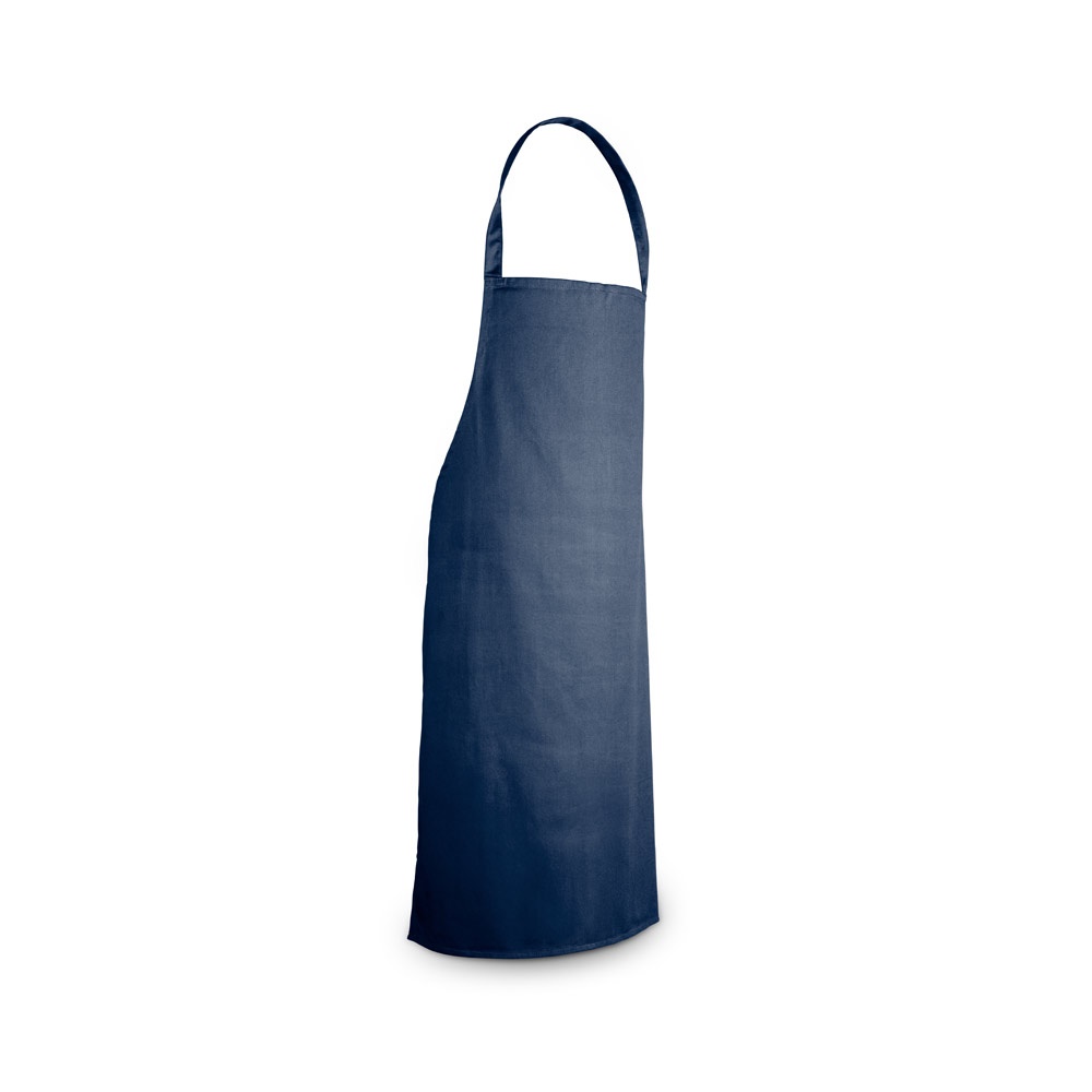 CUMIN. Katoenen keperstof schort (180 g/m²) - met logo of onbedrukt bestellen - Marineblauw